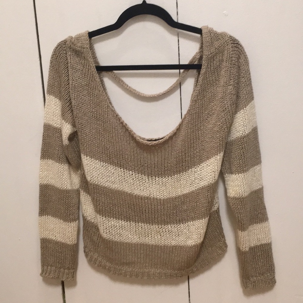 Knit striped summer sweater
